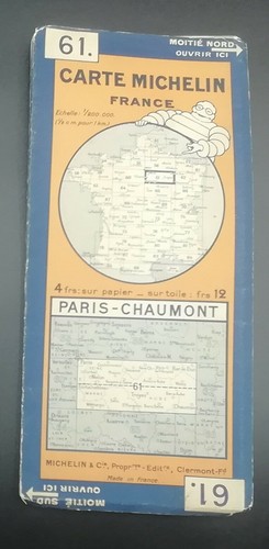 Ancienne carte michelin 61 - michelin, n°61