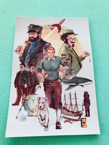 Carte postale 15x10 tintin - 15x10,
