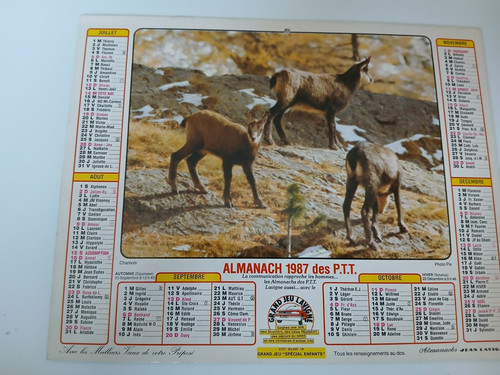 Calendrier almanachs poste - almanachs, la