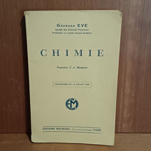 Chimie première moderne - chimie,