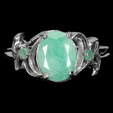 925 Bague en Argent Ovale