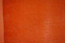 Coupon de tissu N°5 Suédé Suédine style Alcantara velours ras orange 2nd choix