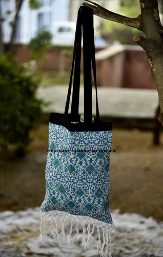 Sac bandoulière coton - À, en