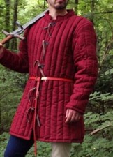 Gambeson médiéval épais rembourré Costume reconstitution Renaissance LARP...