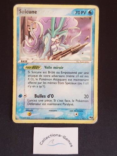 Carte pokémon suicune - carte,