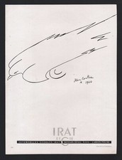 publicite 1947 automobile voiture GEORGES IRAT Chatou dessin Jean Cocteau oiseau