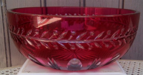 Ancien coupe saladier cristal - saladier,