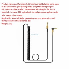 Audio Cable for MARSHALL Major