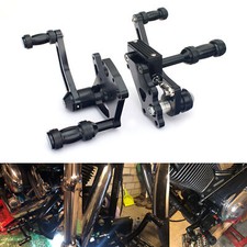 Noir Commandes Avancees pour Harley Softail Springer FXSTS Fat Boy FLSTF 00-17