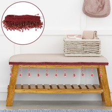 Rideau de frange perlé garniture décorative bricolage bordure du rideau