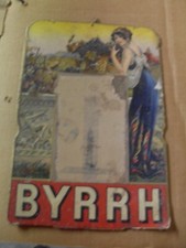 CARTON PUBLICITAIRE  bistrot  " calendrier éphéméride BYRRH " années 1900 a 1930