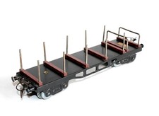 RARE HORNBY O/0 1/48, WAGON PLAT A RANCHER TRANSPORT MARCHANDISE MINIATURE TRAIN