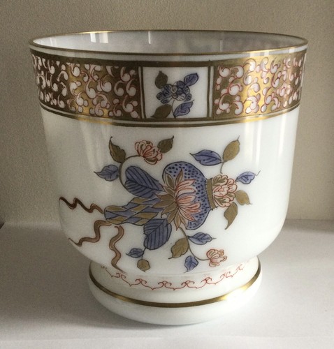 Cache pot vase - cache-pot, opaline