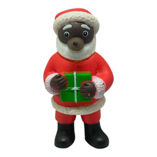 sympa figurine PVC petit ours brun noël  environ 6 cm ( bayard  )  2829