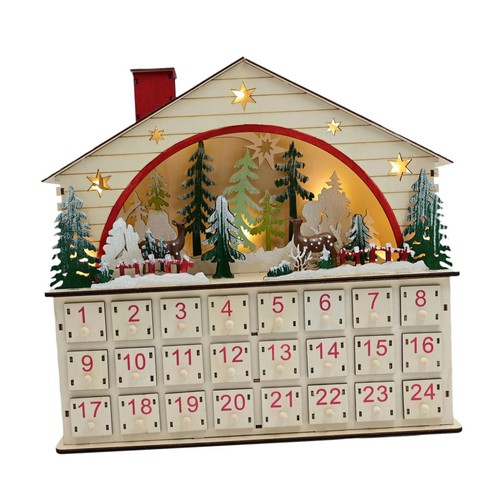 Calendrier avent en bois - calendrier,