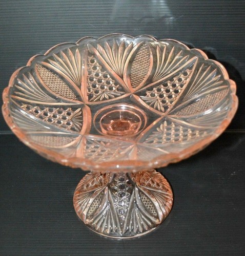 Compotier cristal rose - -compotier,