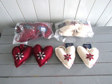 Lot de 6 coeurs en tissu à suspendre Lexington Living