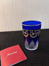 Verre à thé overlay bleu