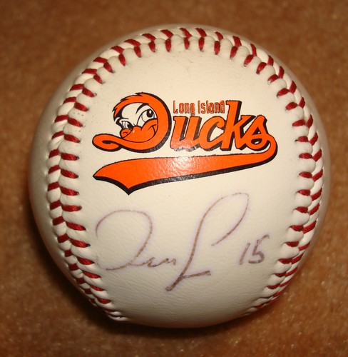 Long island ducks signed ball - long,