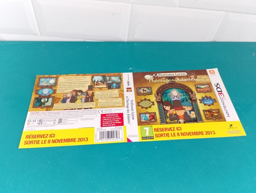 Rare pub papier boite nintendo - pub,