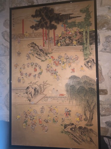 Ancienne peinture sur soie