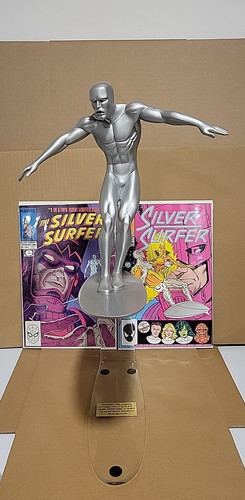 Attakus silver surfer statue - surfer,