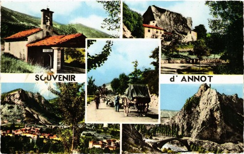 Cpa souvenir annot - d'annot, (683863)