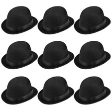 10 X Velours Noir Chapeau