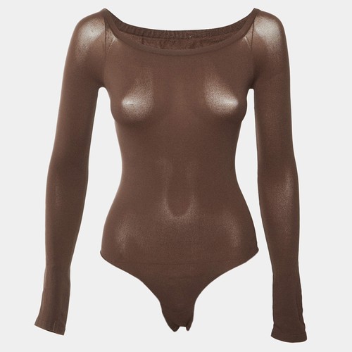 Alaia brown knit secondskin - alaia,