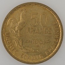 France, Guiraud, 50 Francs 1951 B, SPL, KM#918.2 Modernes Fran�aises 50 Francs