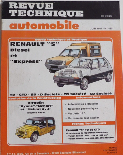 Revue technique automobile - technique, rta