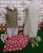 lot 13 vêtements enfant 5 ans fille,short,robe,tee-shirt,jupe,salopette short ..
