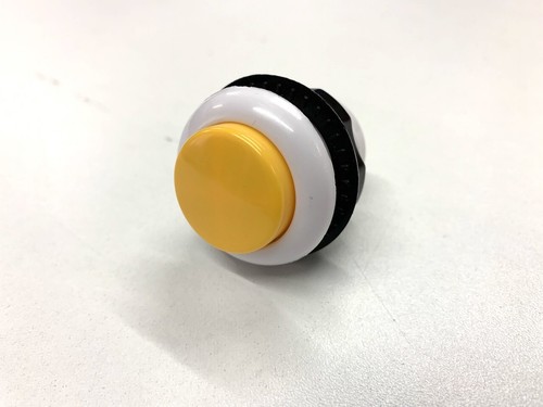 Bouton arcade blanc jaune - , 35