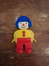 VINTAGE ANCIENNE FIGURINE LEGO DUPLO PERSONNAGE Clowns Jaune/Rouge de 2001