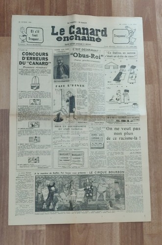 Canard enchaîné 1844 - canard,