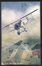 AK Avion Militaire Anglais Bristol Scout