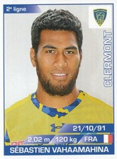 099 SEBASTIEN VAHAAMAHINA # ASM.CLERMONT TOP 14 STICKER PANINI RUGBY 2016