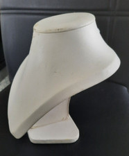 BUSTE PRESENTOIR PORTE BIJOUX COLLIERS BLANC