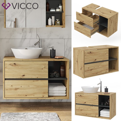 Vicco meuble sous vasque viola - meuble,