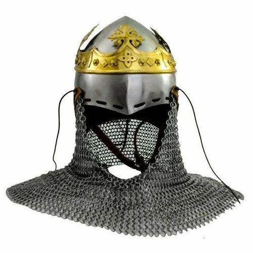 Casque médiéval cotte - médiéval,