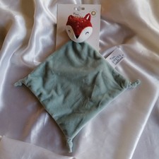 Doudou renard bleu, marron