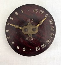 Ancien Compteur De Points Jeu XIXeme Emmanuel Gourguechon Bois Laiton TBE