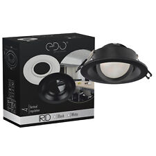 Spot encastrable IRID Noir Réglable GU10 IP20 Rond EDO SOLUTIONS