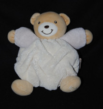 ?Peluche KALOO plume doudou ours boule blanc crème beige 18 cm TTBE