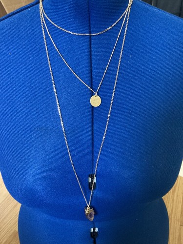 Elegant layer gold necklace - layer,