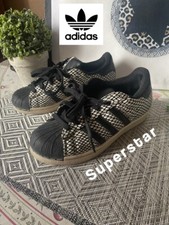Adidas basket superstar noire sneaker modèle  écaille serpent pointure 36 