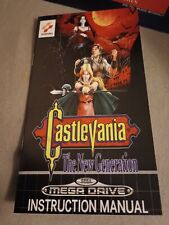 castelvania the new generation manuel du jeu(repro anglaise)