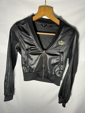 Adidas X Missy Elliott Taille S Shiny or Noir Respect Me Zip Veste Rare Rétro