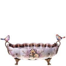 Bol en porcelaine avec bronze