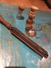 Barbier affûteur Cuir Rasoir ancien 1900 Old razor sharpener barber Coupe Choux